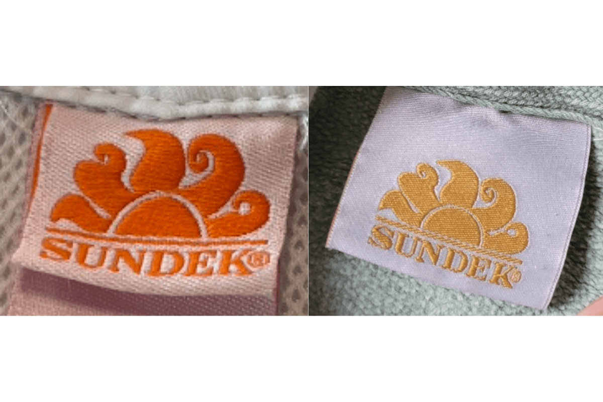 2000s vintage Sundek tags label