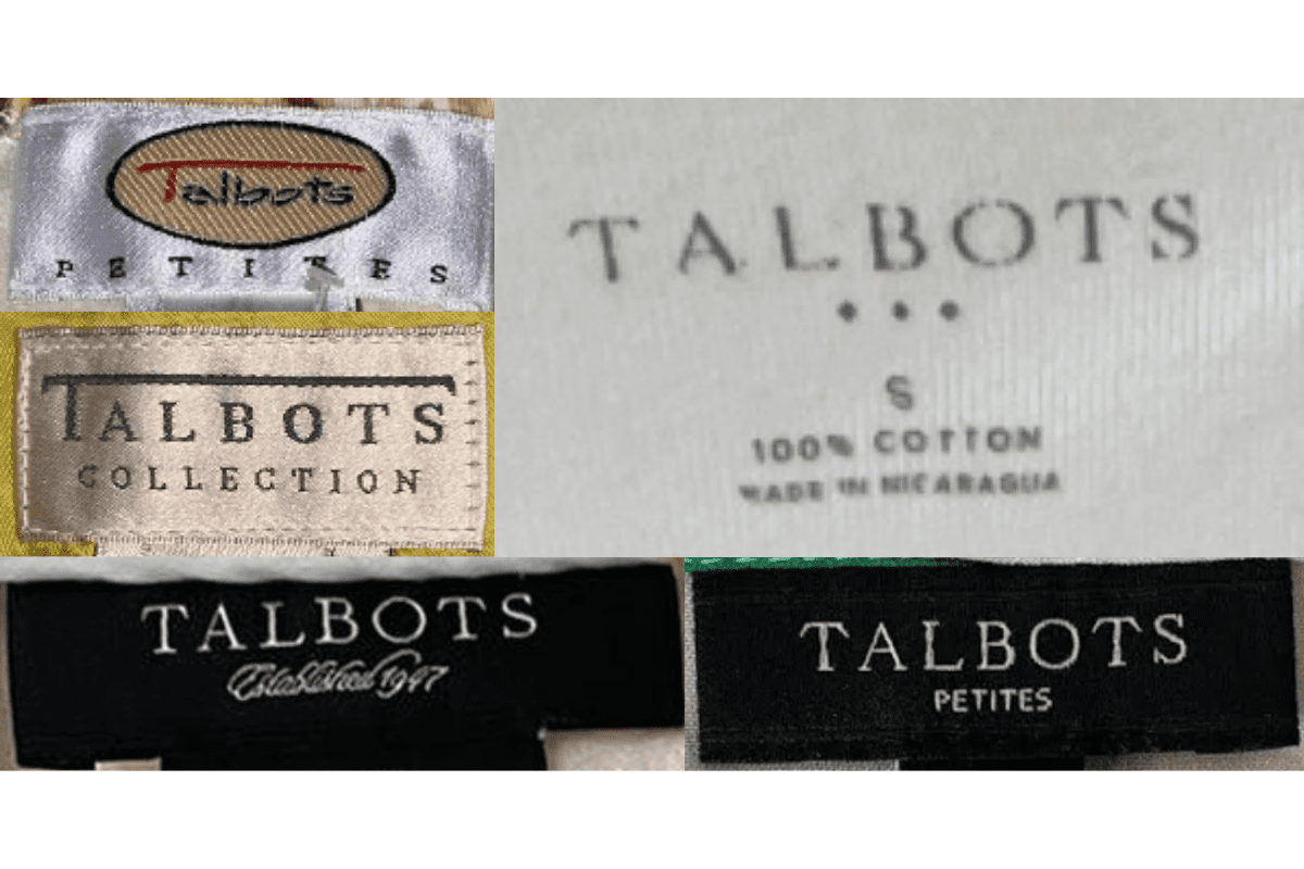 2000s vintage Talbots tags label