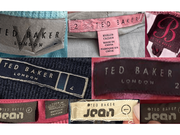 Colourful Print-Lined Tags label