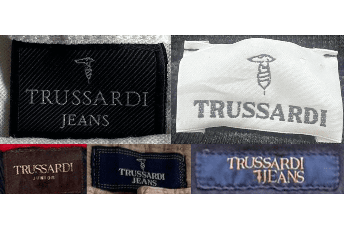 2010s vintage Trussardi tags label