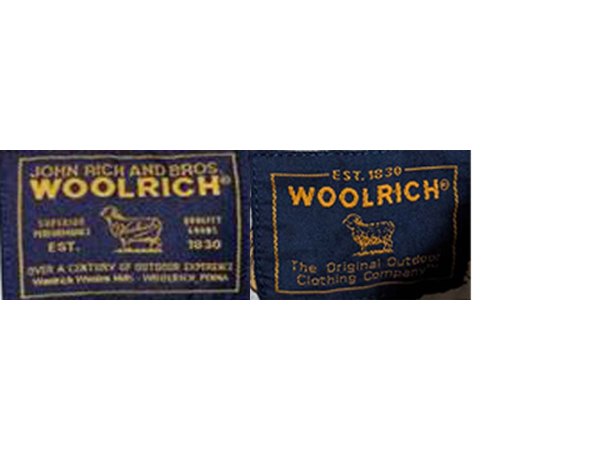 Boxed-Logo Navy Tags label
